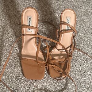 Strappy Tan / Brown Steve Madden Heels